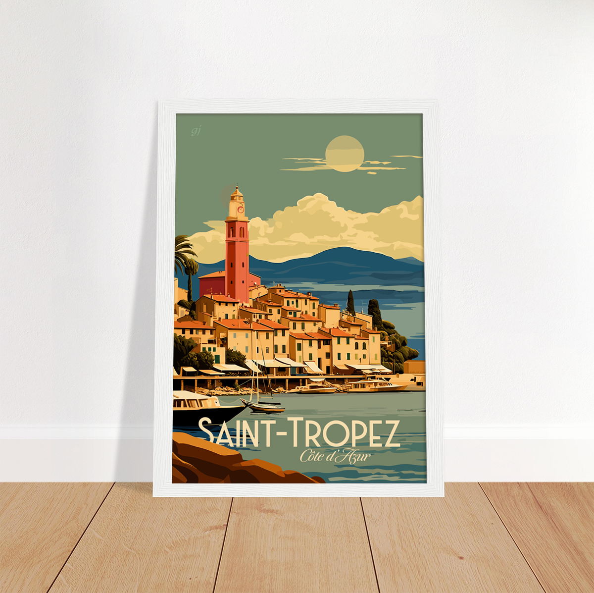 Saint-Tropez poster by bon voyage design