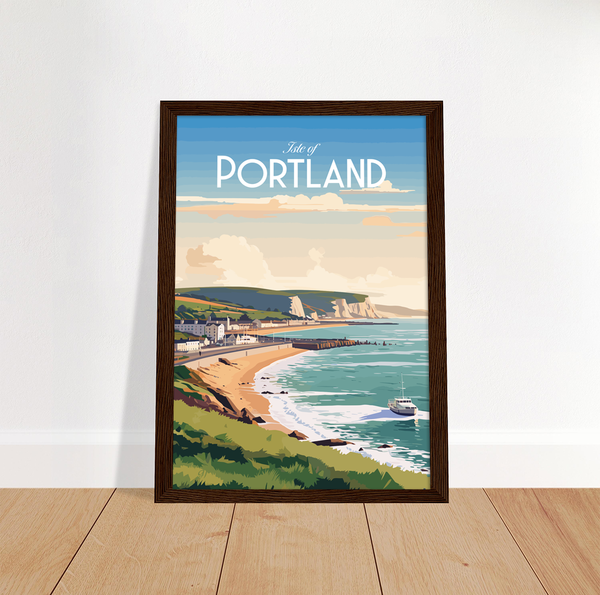 Isle of Portland poster by bon voyage design