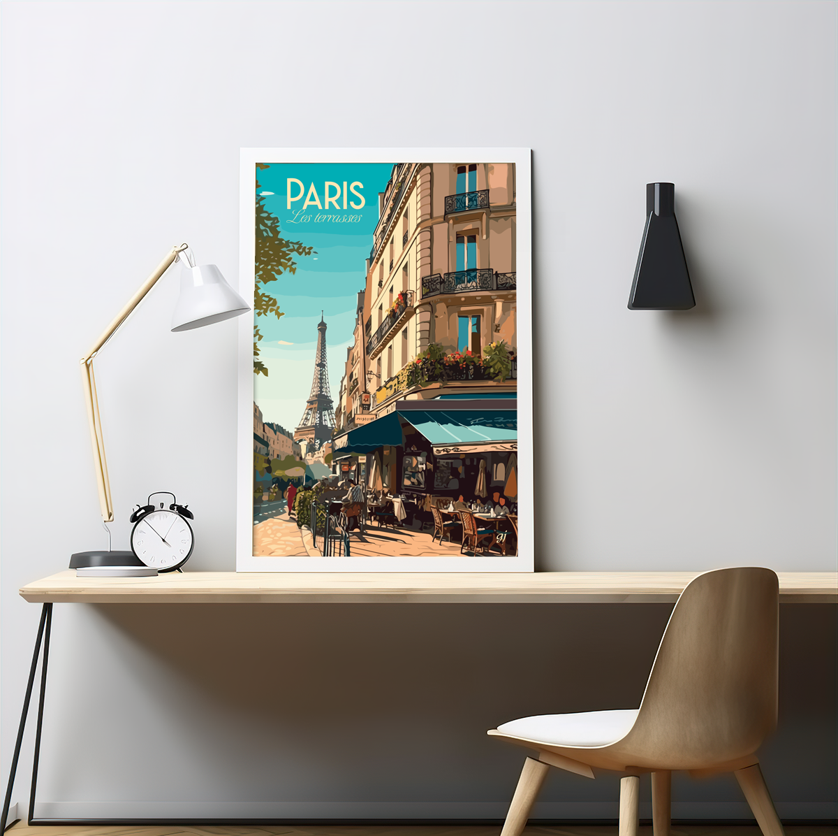 Paris poster by bon voyage design