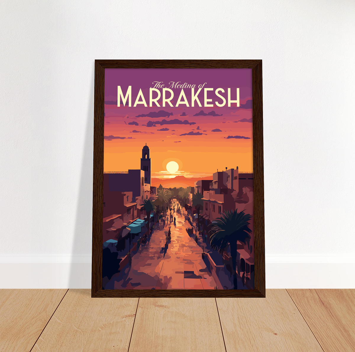 Marrakesh poster by bon voyage design