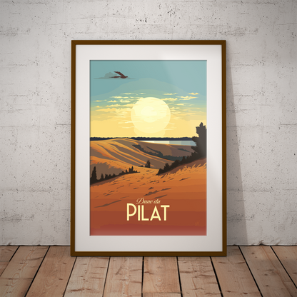 Dune du Pilat poster by bon voyage design