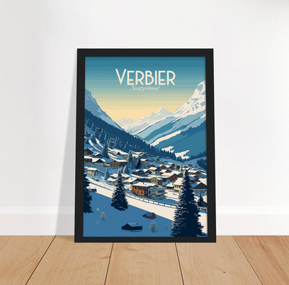 Verbier poster by bon voyage design