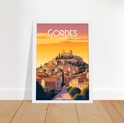 Gordes poster by bon voyage design