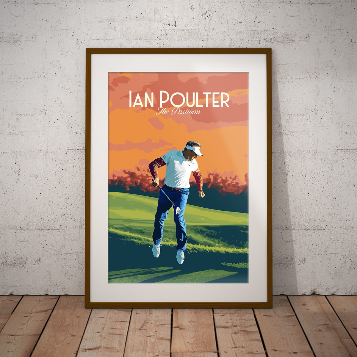 Ian Poulter poster by bon voyage design