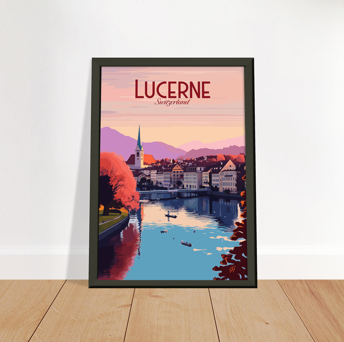 Lucerne poster by bon voyage design