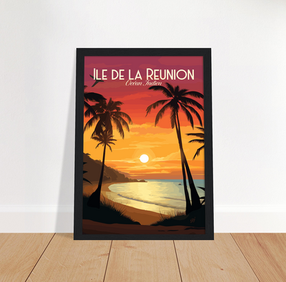 Reunion poster by bon voyage design