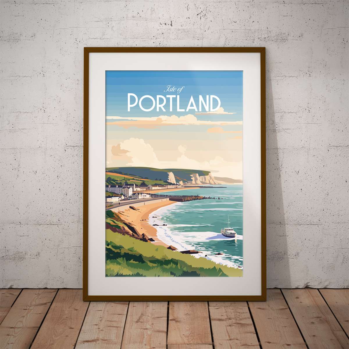 Isle of Portland poster by bon voyage design