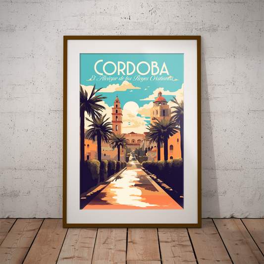 Cordoba - Alcazar poster by bon voyage design