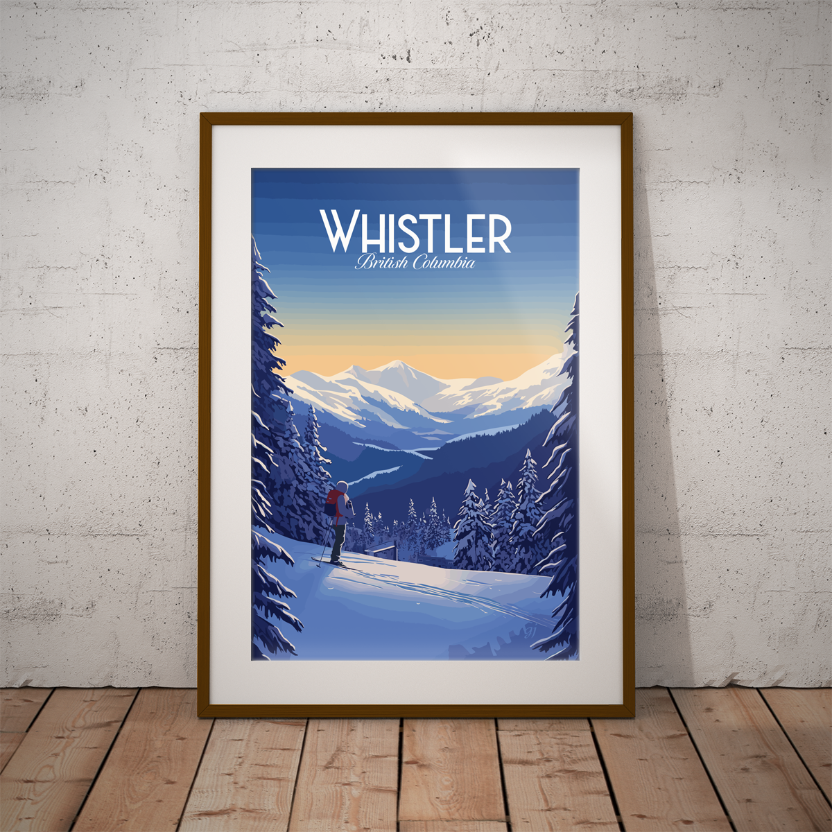Whistler poster by bon voyage design