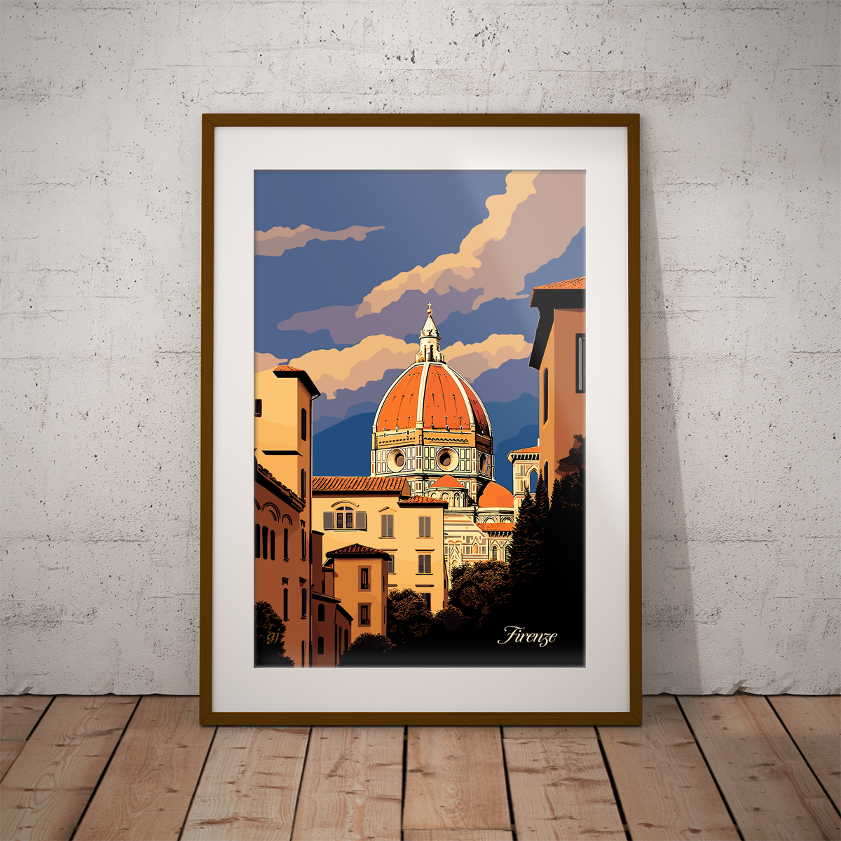 Firenze poster by bon voyage design