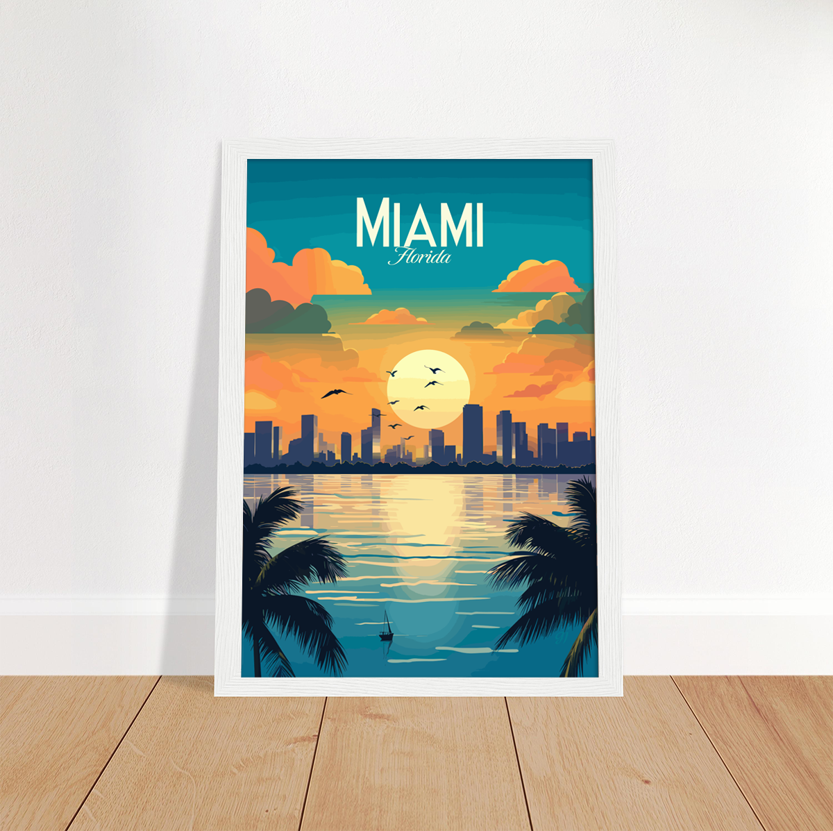 Miami poster by bon voyage design