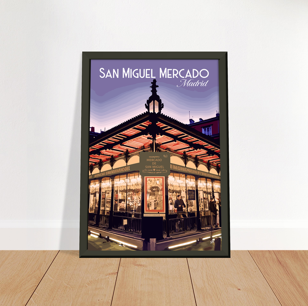 Madrid - San Miguel poster by bon voyage design