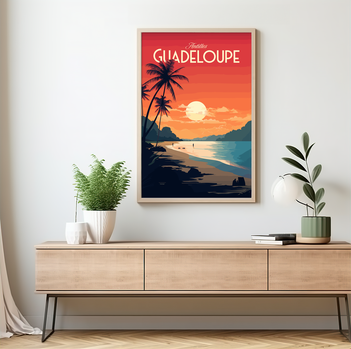 Guadeloupe poster by bon voyage design