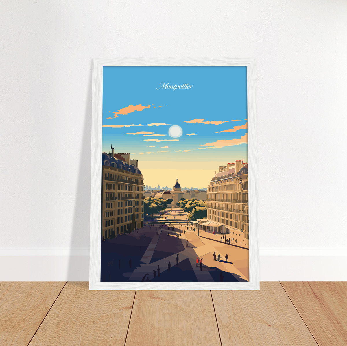 Montpellier poster by bon voyage design