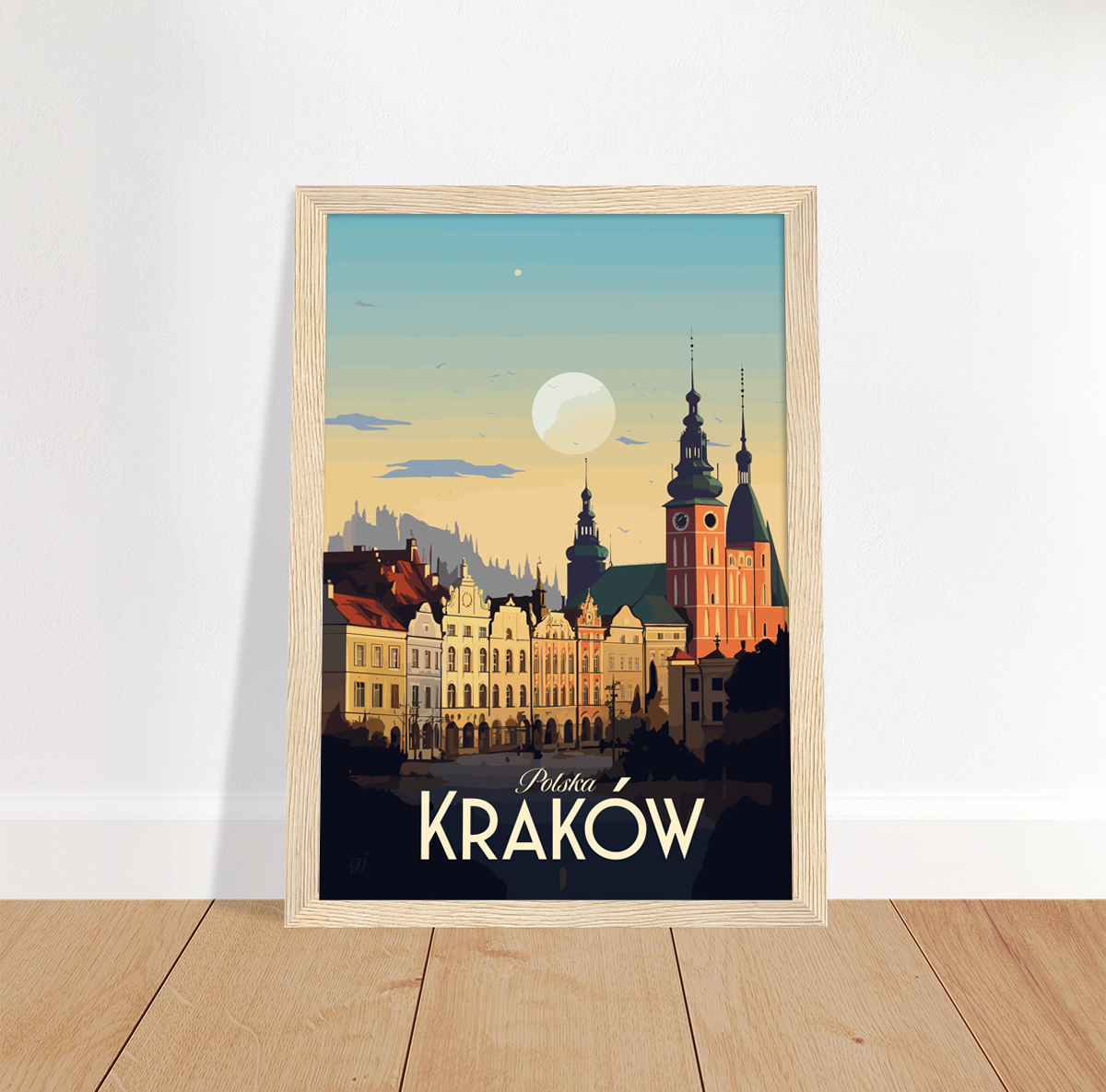 Krakow poster by bon voyage design