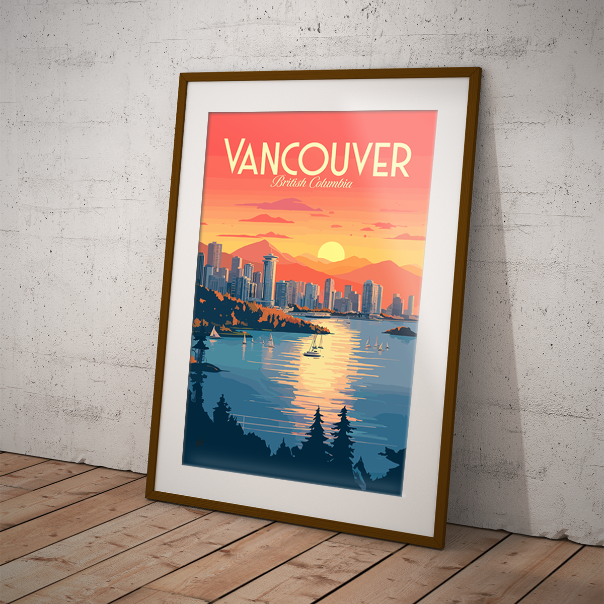 Vancouver poster by bon voyage design