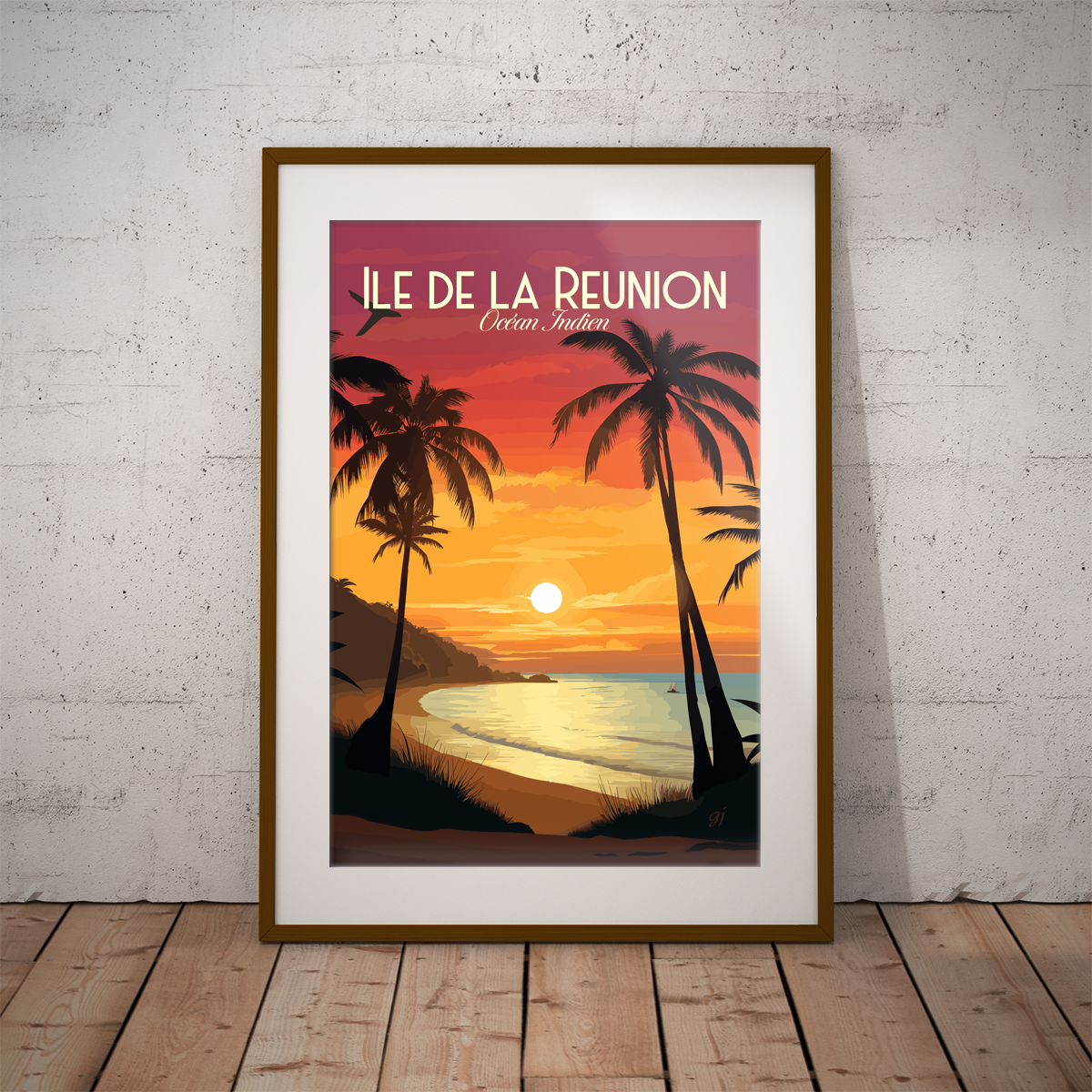 Reunion poster by bon voyage design