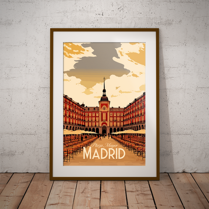 Madrid poster by bon voyage design