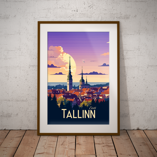 Tallinn poster by bon voyage design