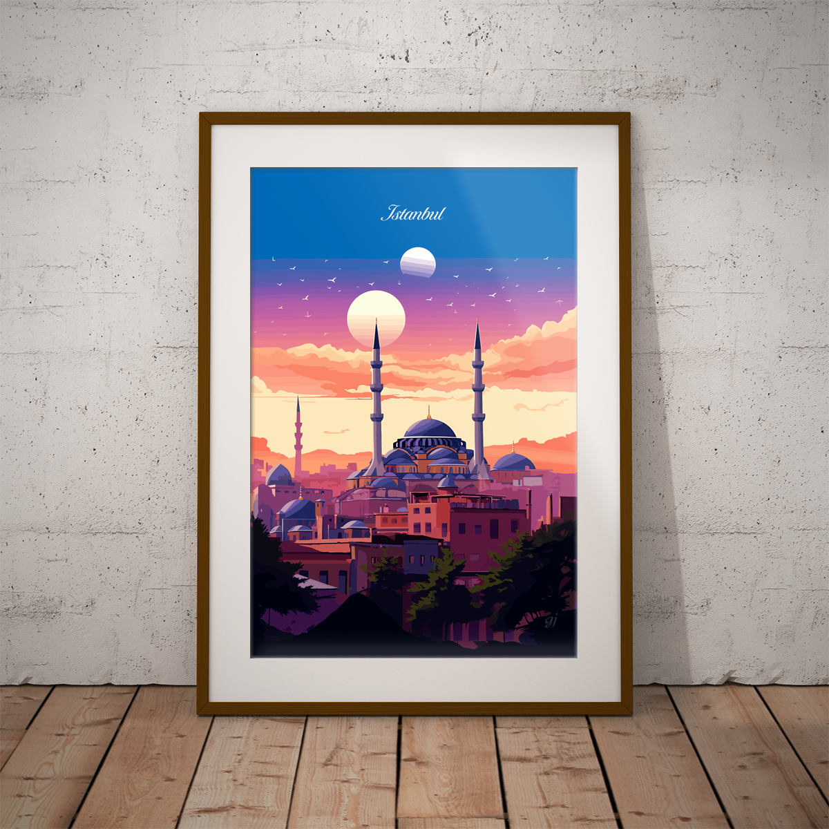 Istanbul poster by bon voyage design