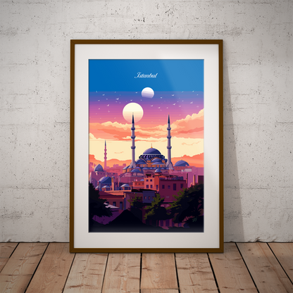 Istanbul poster by bon voyage design