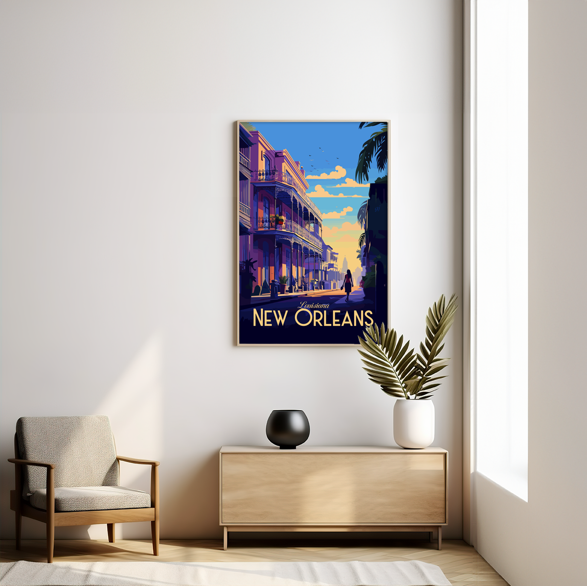 New Orleans poster by bon voyage design