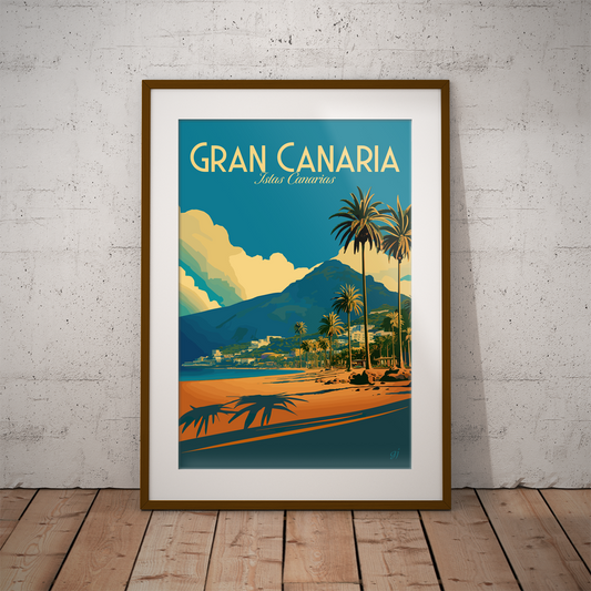 Gran Canaria poster by bon voyage design