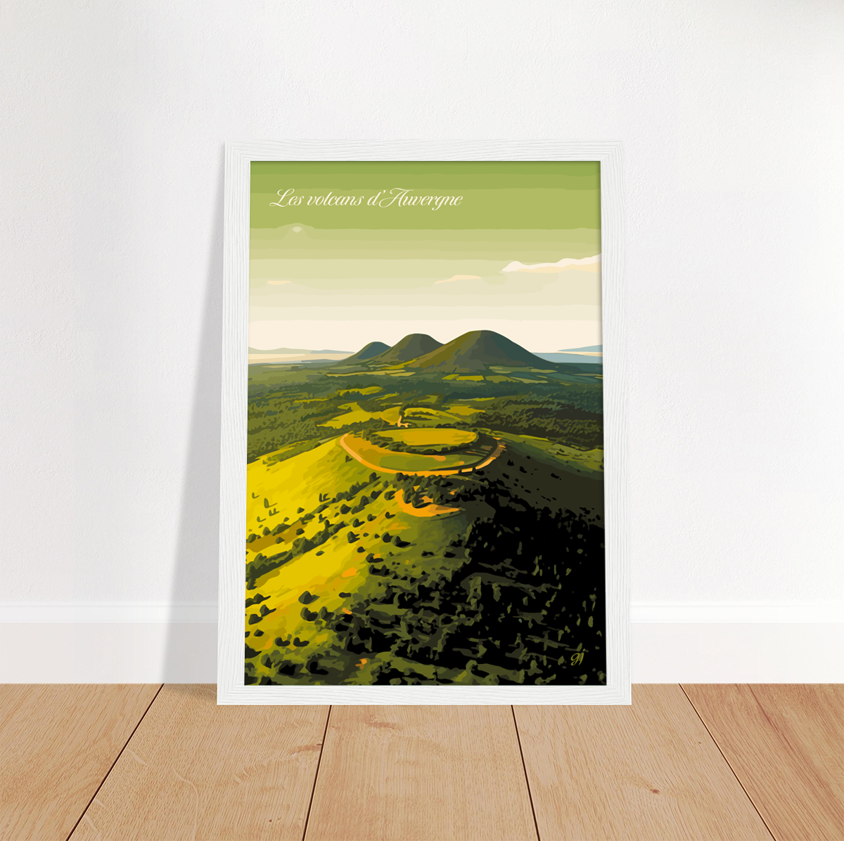 Auvergne poster by bon voyage design