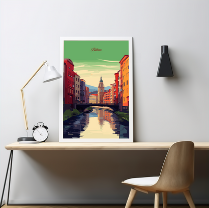 Bilbao poster by bon voyage design