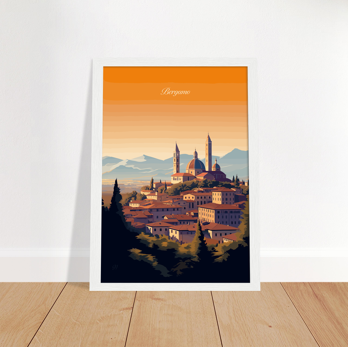 Bergamo poster by bon voyage design