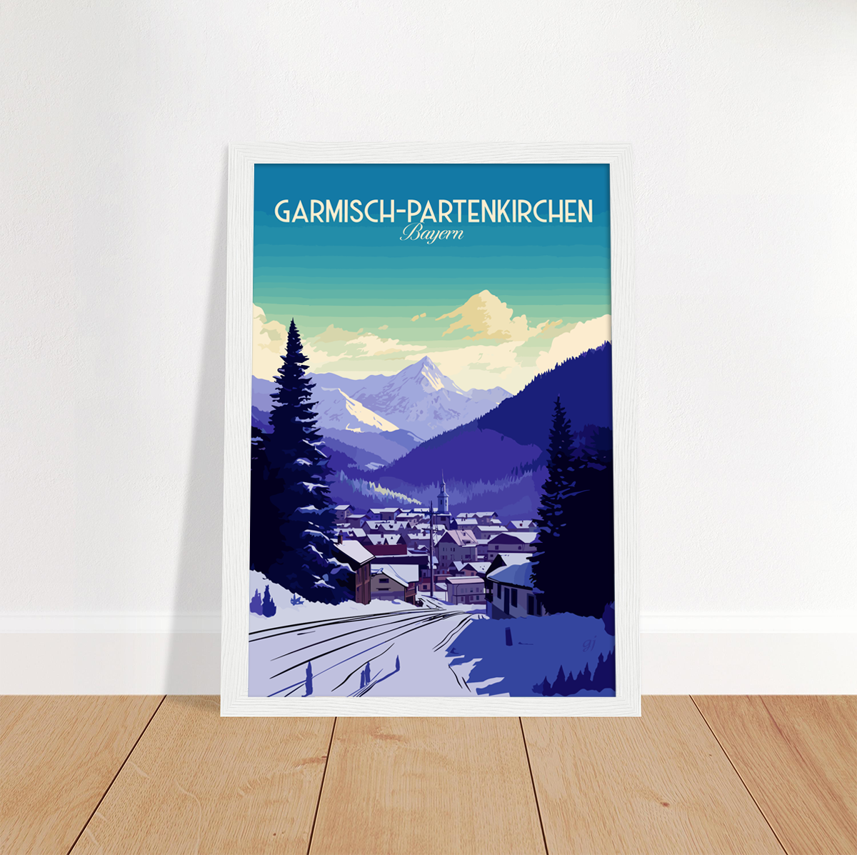 Garmisch-Partenkirchen poster by bon voyage design