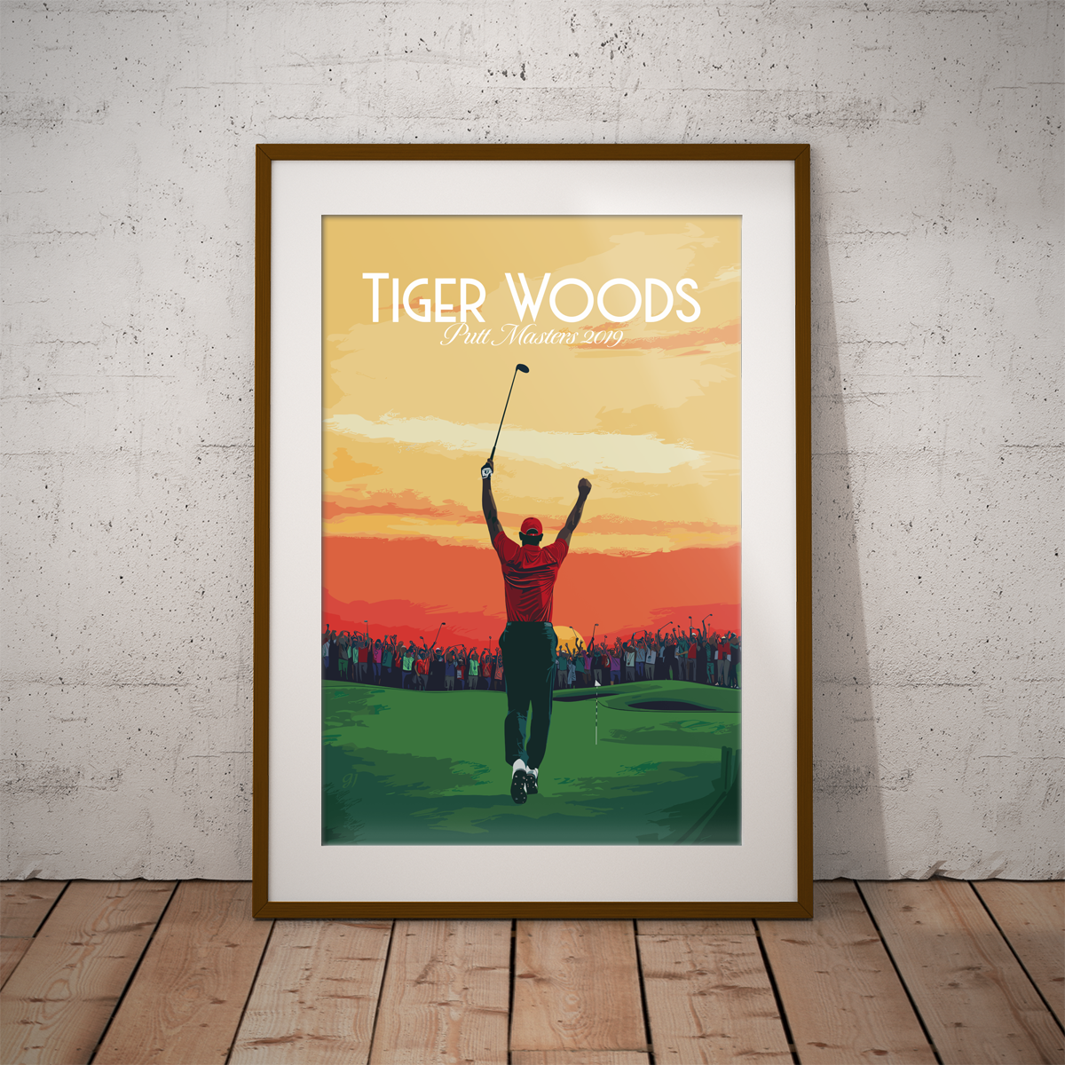 Tiger Woods poster by bon voyage design