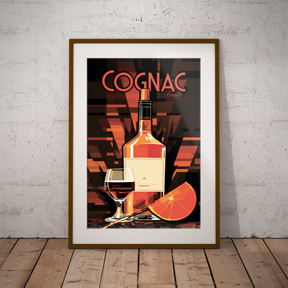 Cognac poster by bon voyage design