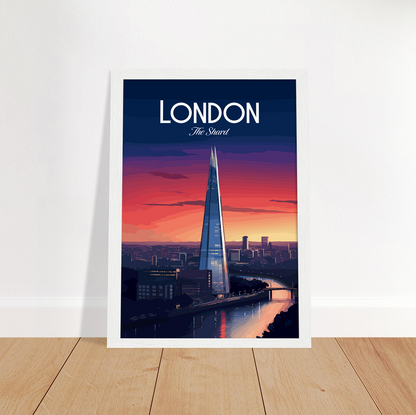 London - The Shard poster by bon voyage design
