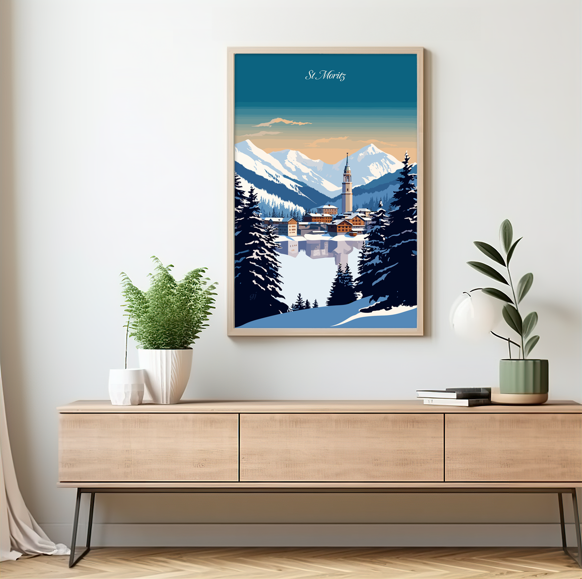 St-Moritz poster by bon voyage design