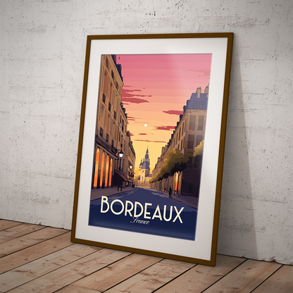 Bordeaux poster by bon voyage design