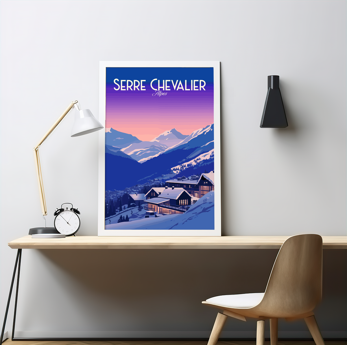 Serre Chevalier poster by bon voyage design