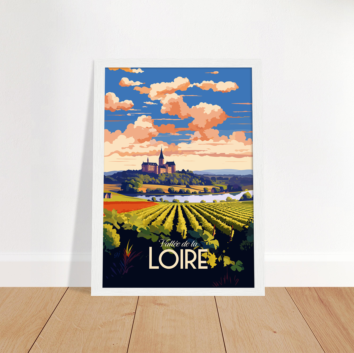 Vallée de la Loire poster by bon voyage design