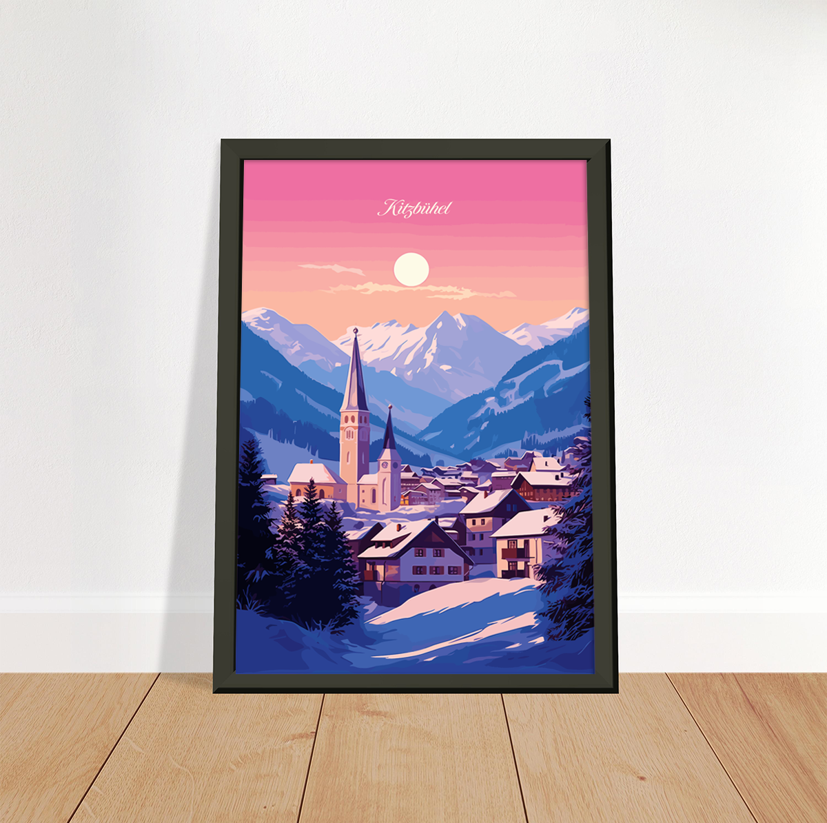 Kitzbuhel poster by bon voyage design