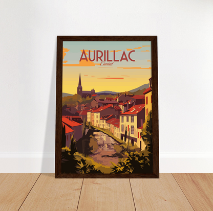 Aurillac poster by bon voyage design