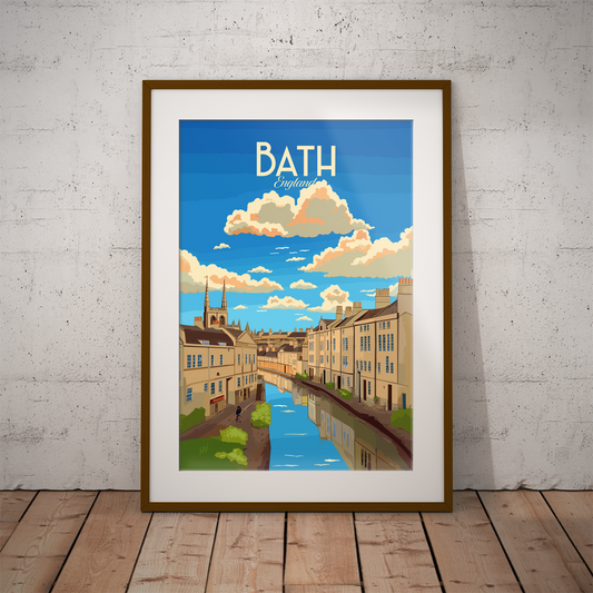 Bath poster by bon voyage design