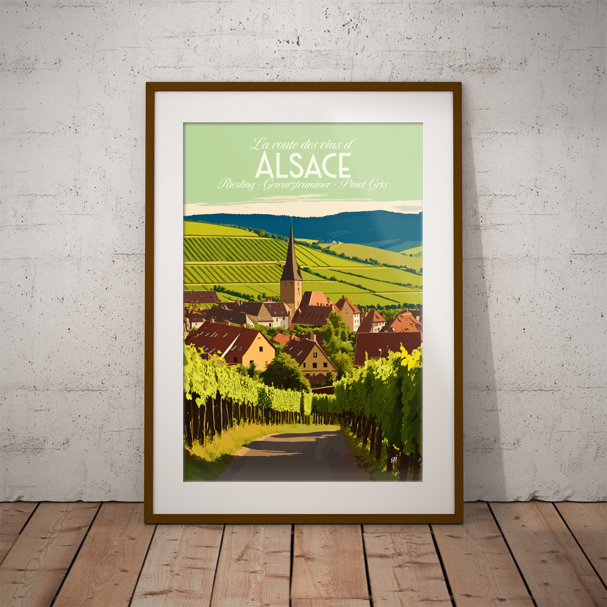Alsace poster by bon voyage design