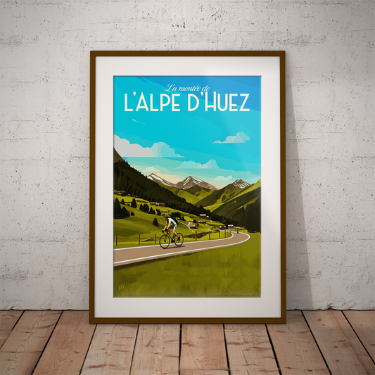 Alpe d'Huez poster by bon voyage design