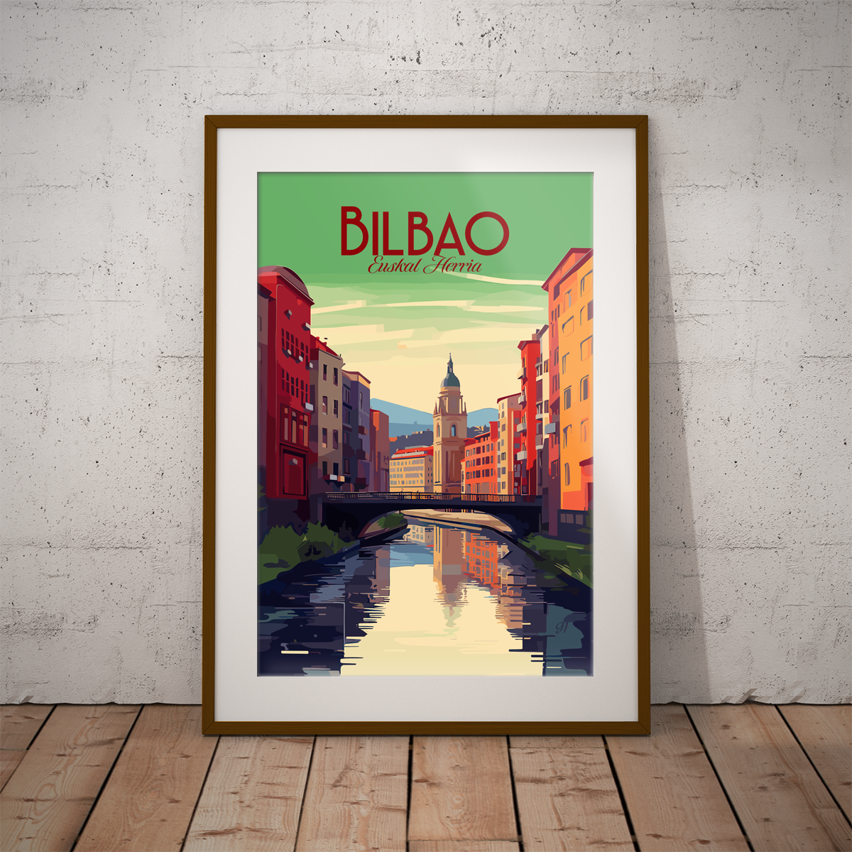 Bilbao poster by bon voyage design