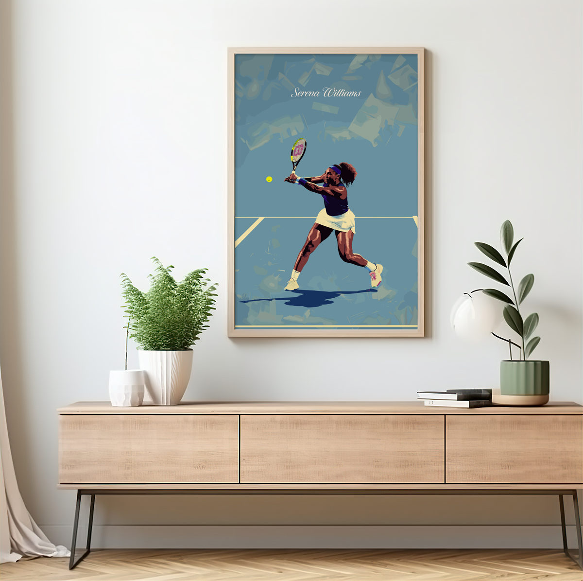 Serena Williams poster by bon voyage design