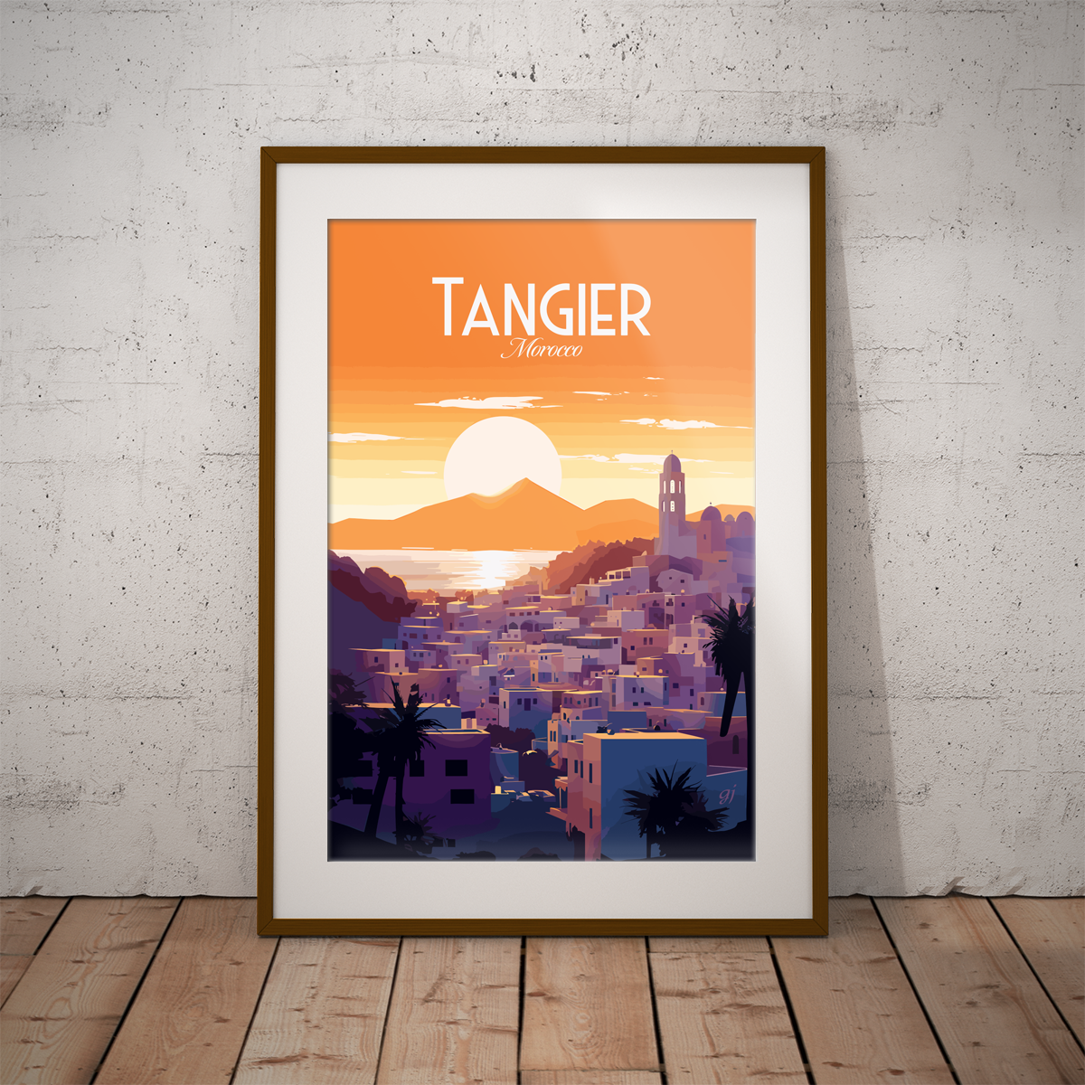 Tangier poster by bon voyage design