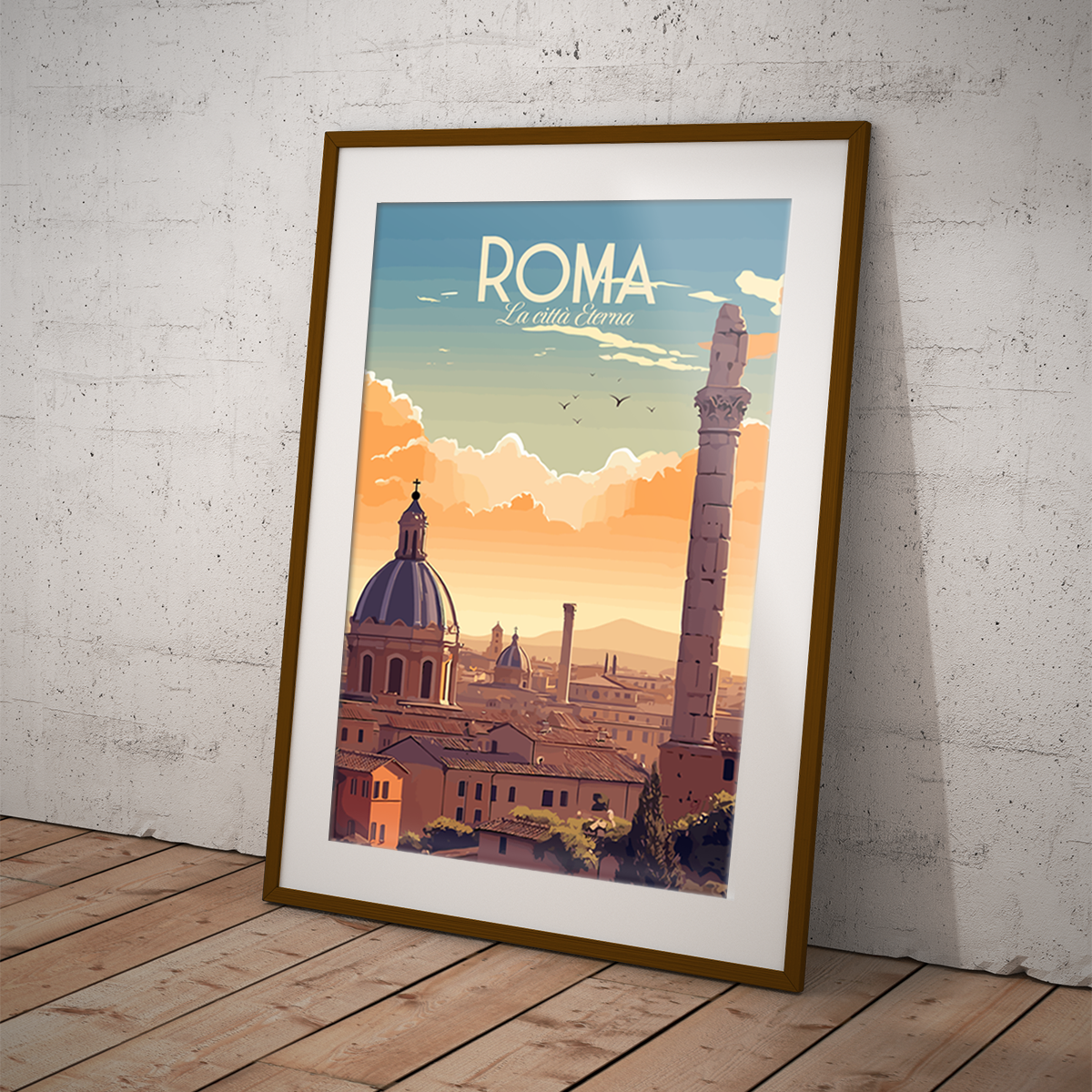 Roma poster by bon voyage design