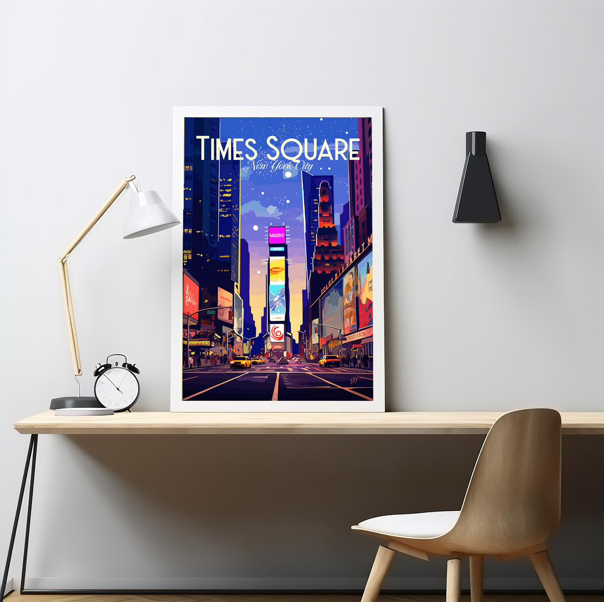 New York - Times Square poster by bon voyage design