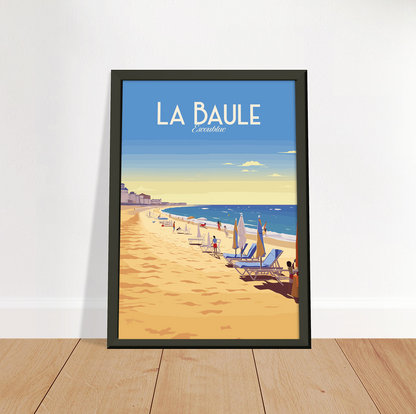 La Baule - Plage poster by bon voyage design