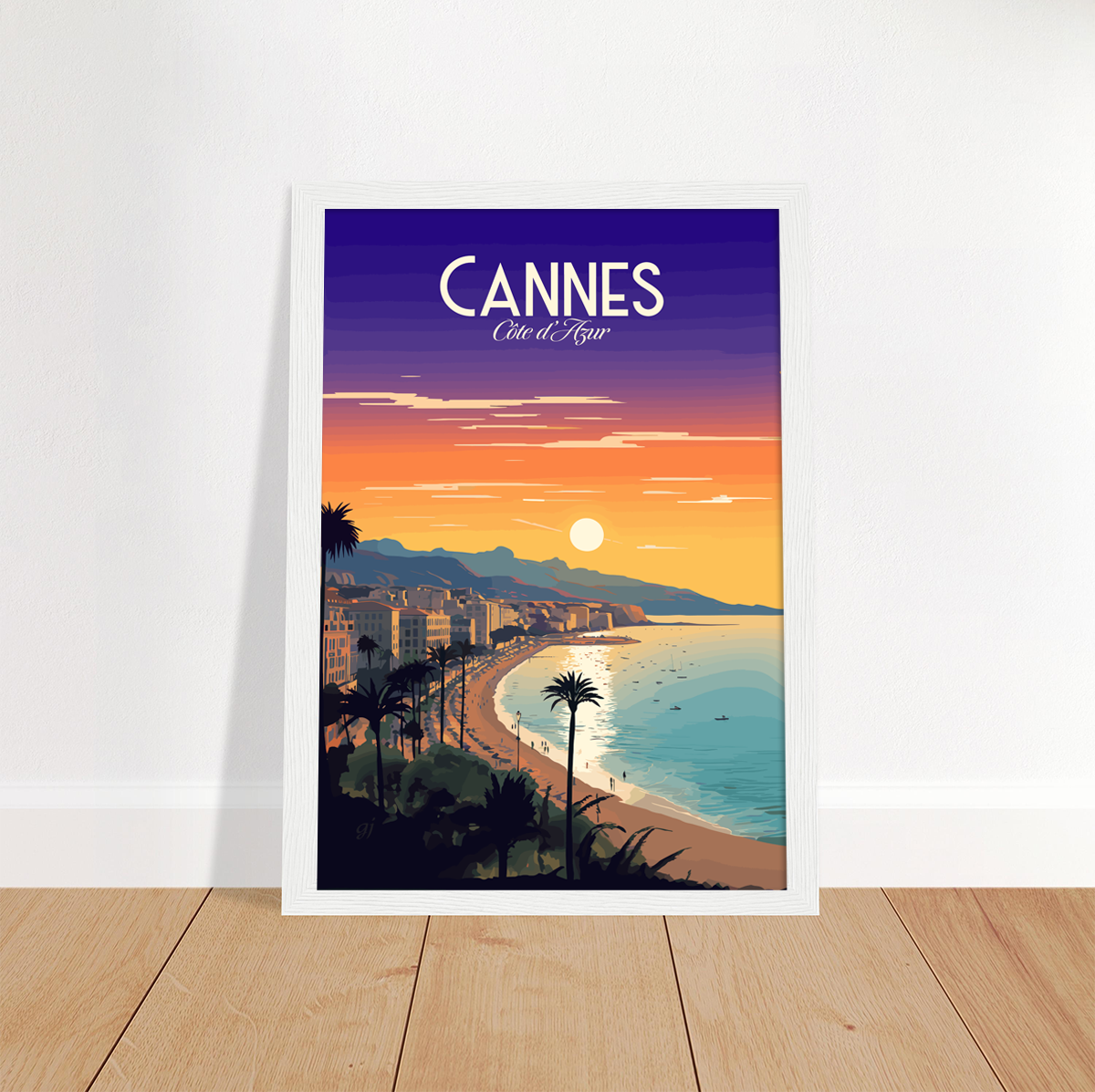 Cannes - La Croisette poster by bon voyage design